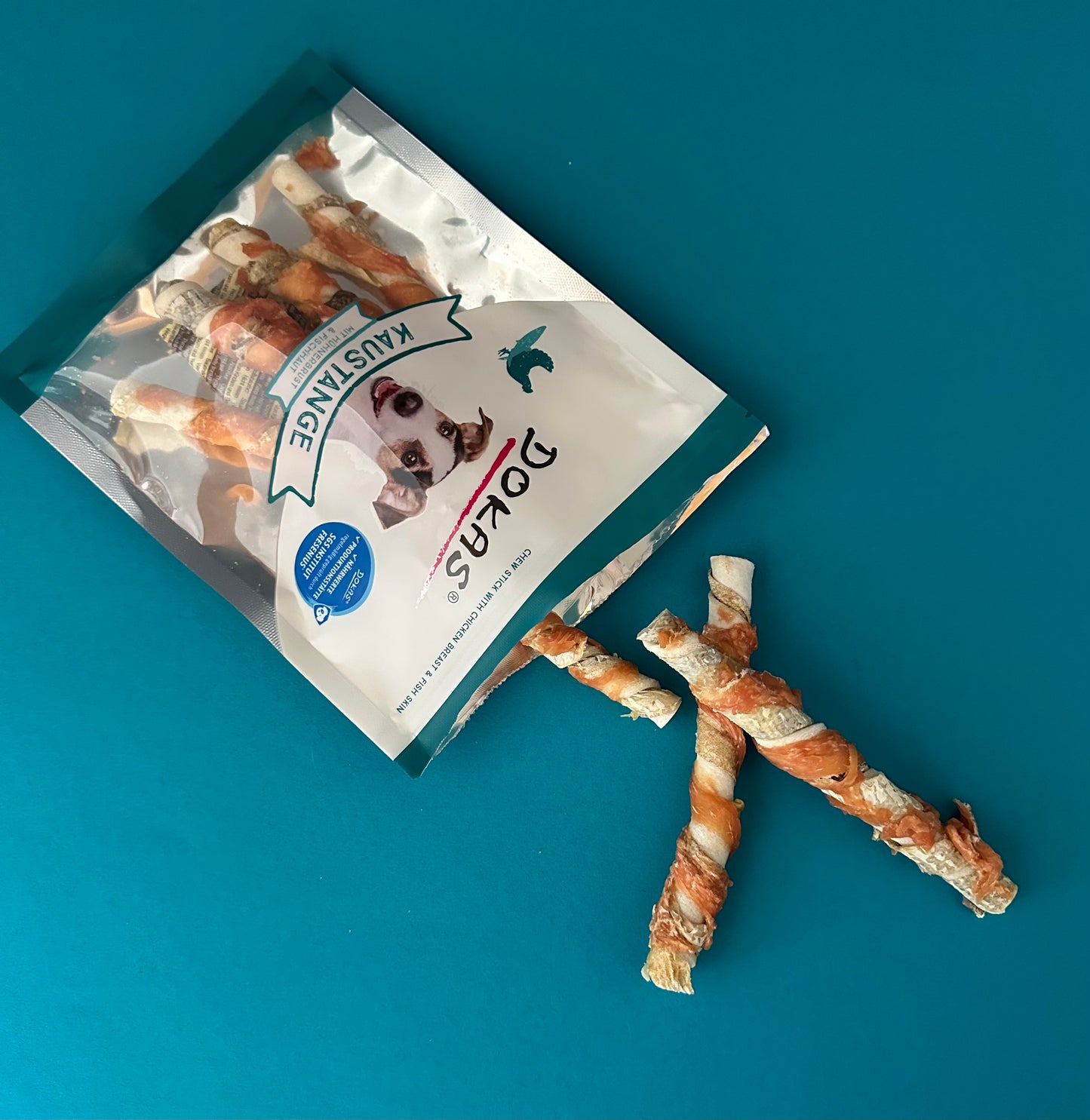 DOKAS Kaustange mit Hühnerbrust & Fischhaut, 170g