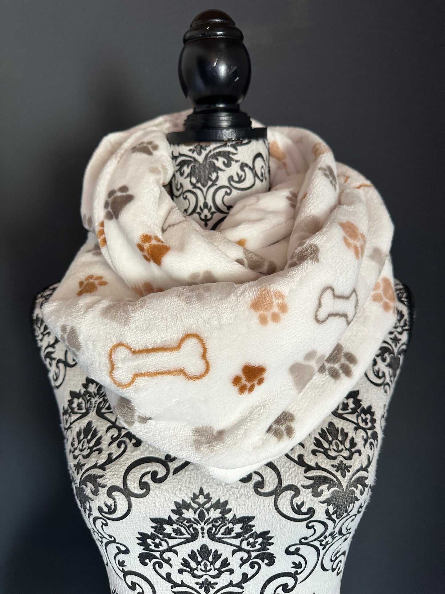 Sofortkauf | Loopschal Pfötchentraum weiß