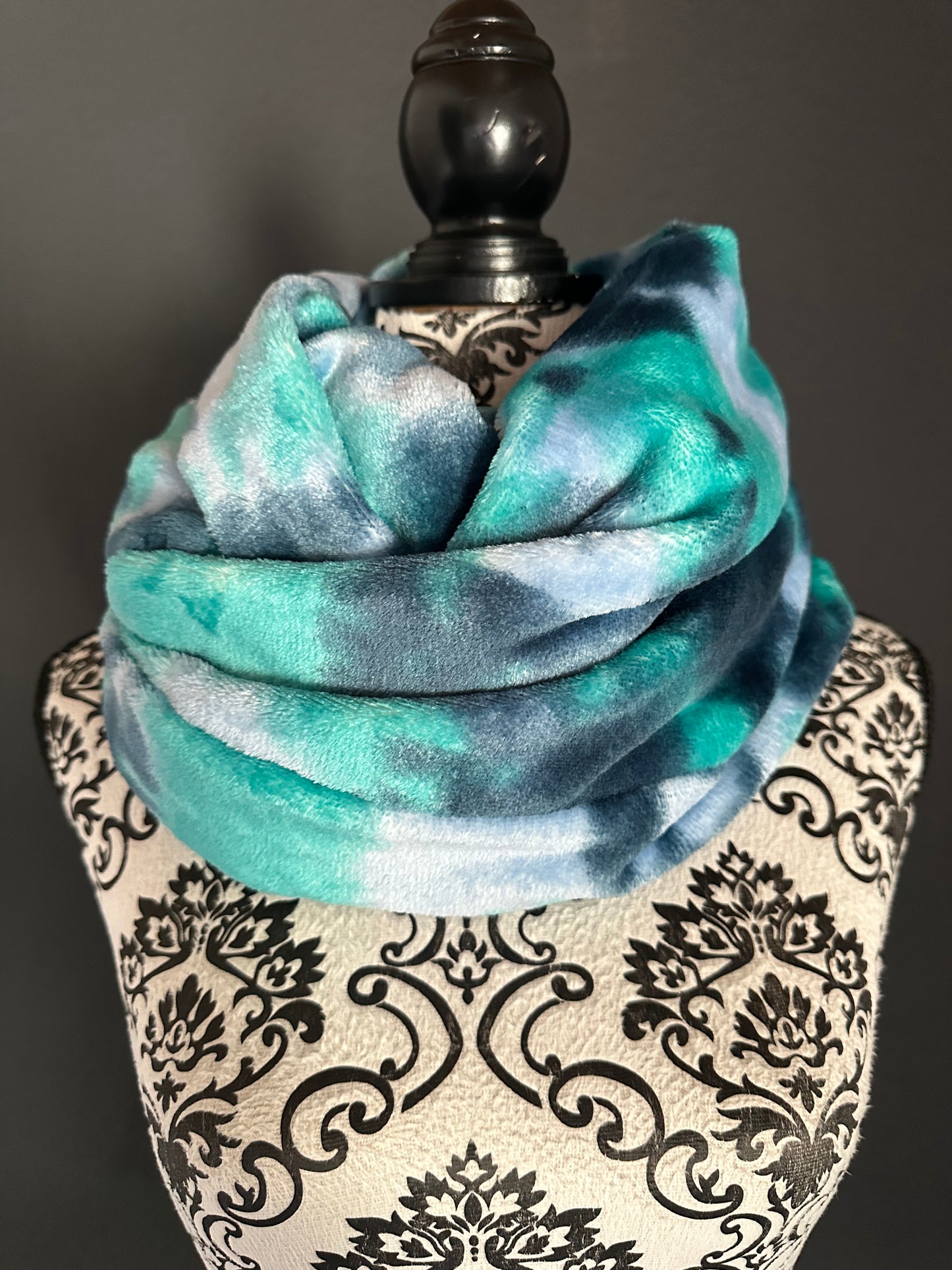 Sofortkauf | Loopschal Farbverlauf grün / grau