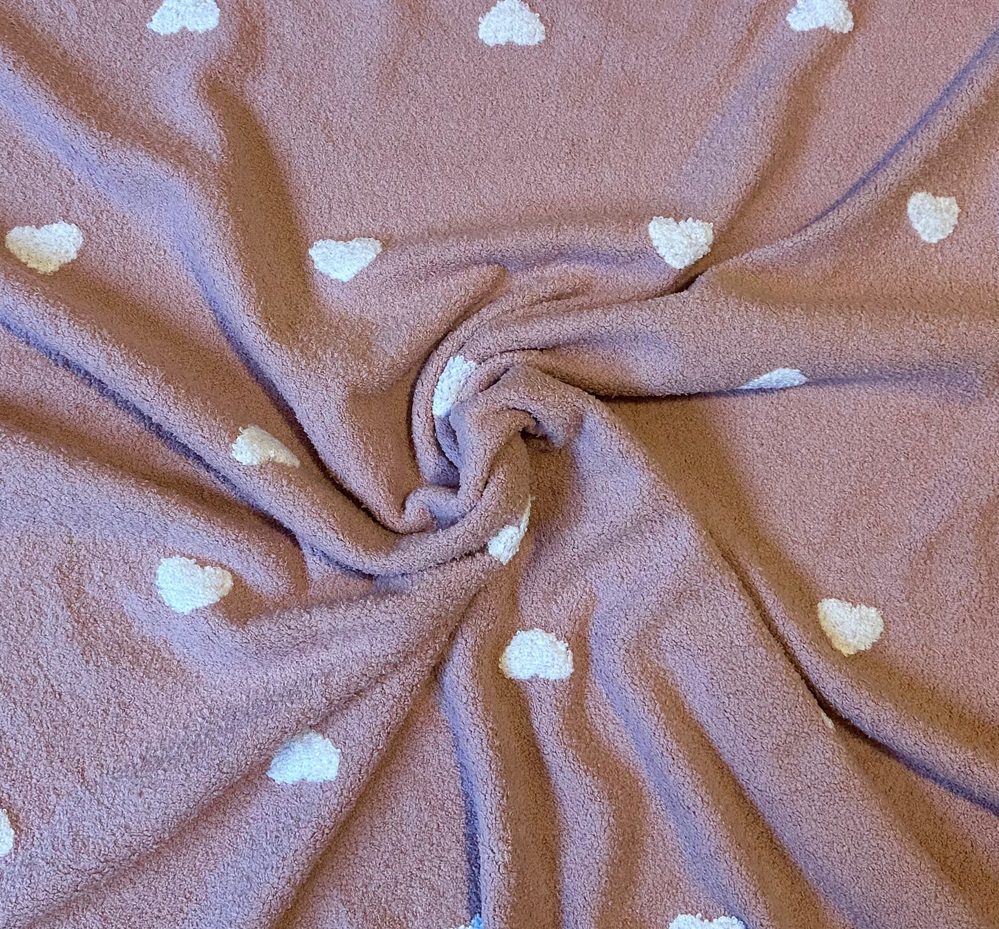 Sofortkauf | Kuscheldecke Teddy rosa mit Herzen