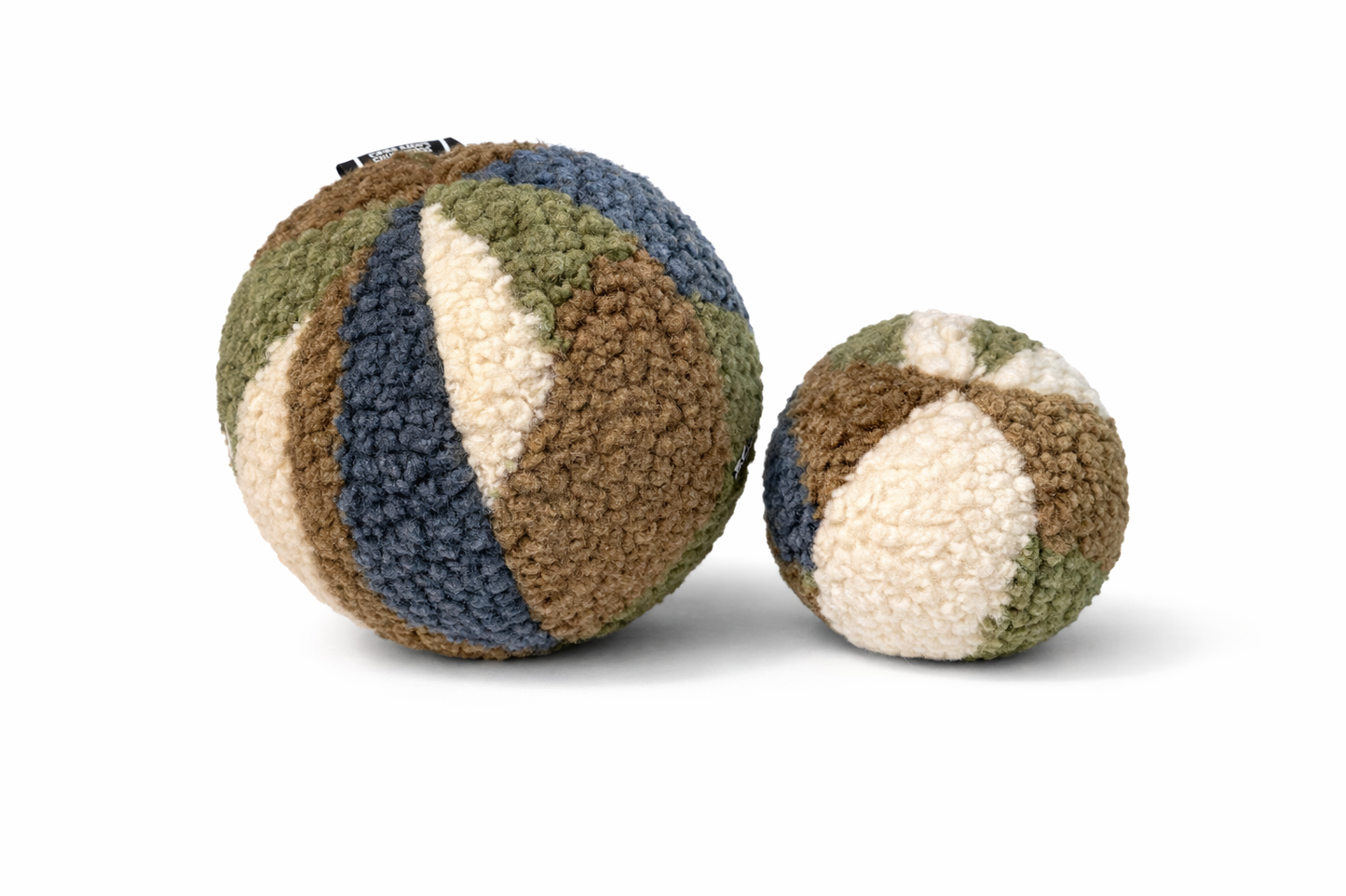 Kuschelkollektion Teddystoff Abstrakt oliv / braun