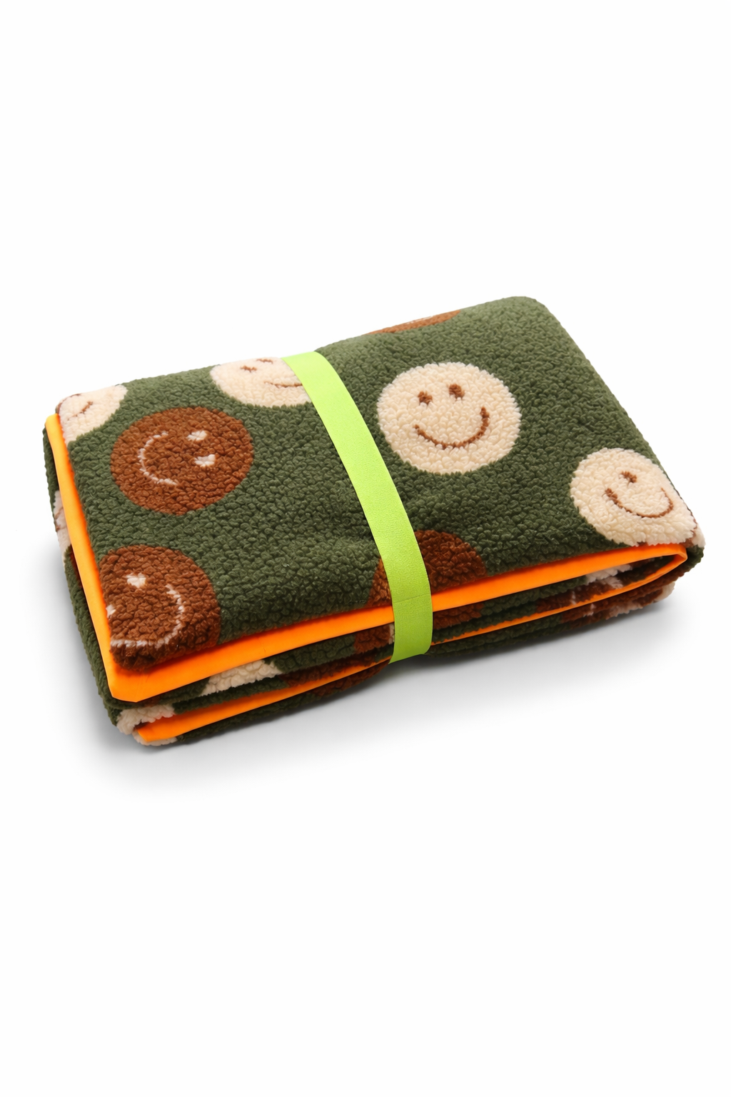 Sofortkauf | Lieblingsplatz to go Smiley oliv mit neonorange