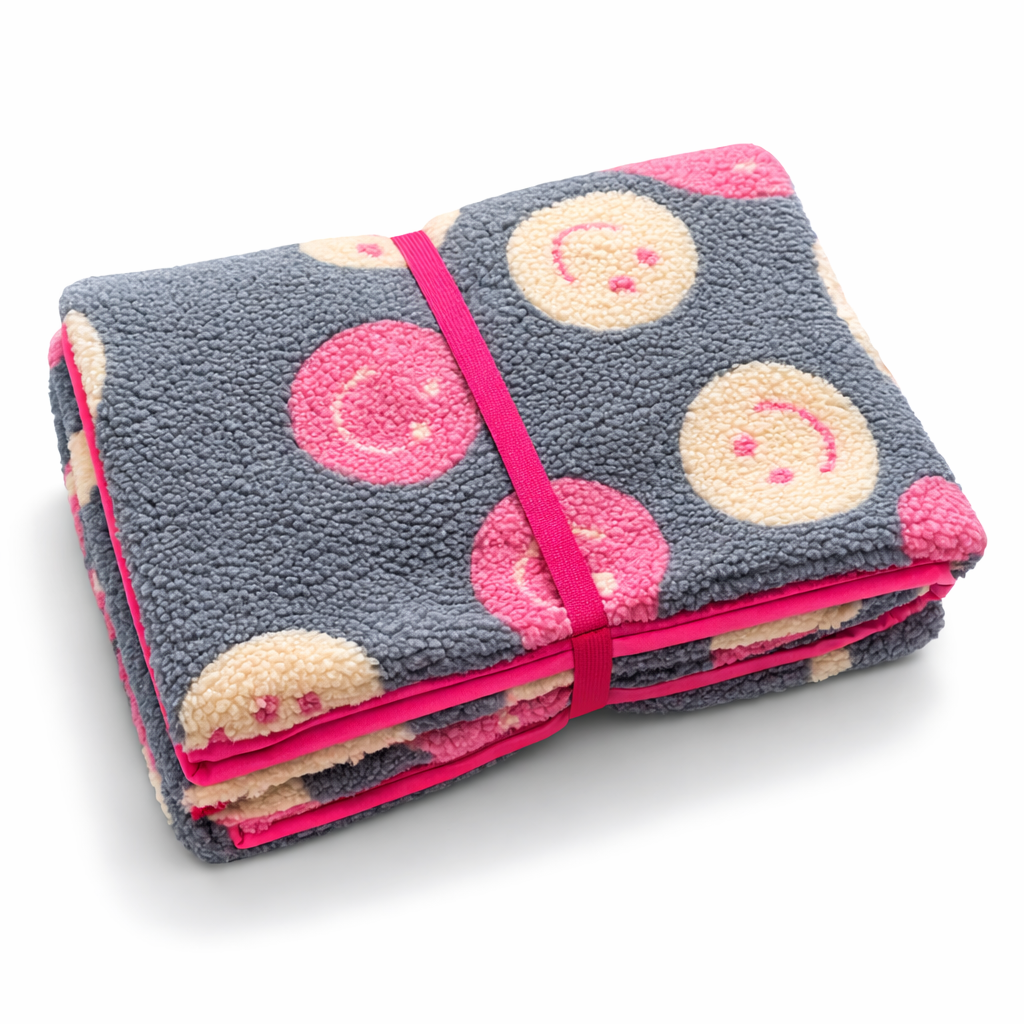 Sofortkauf | Lieblingsplatz to go Smiley hellblau mit pink