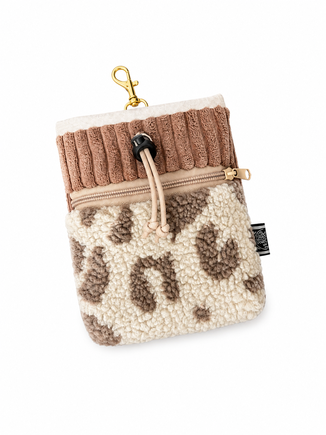 Sofortkauf | Futterbeutel Teddy Leo beige (goldener Karabiner)