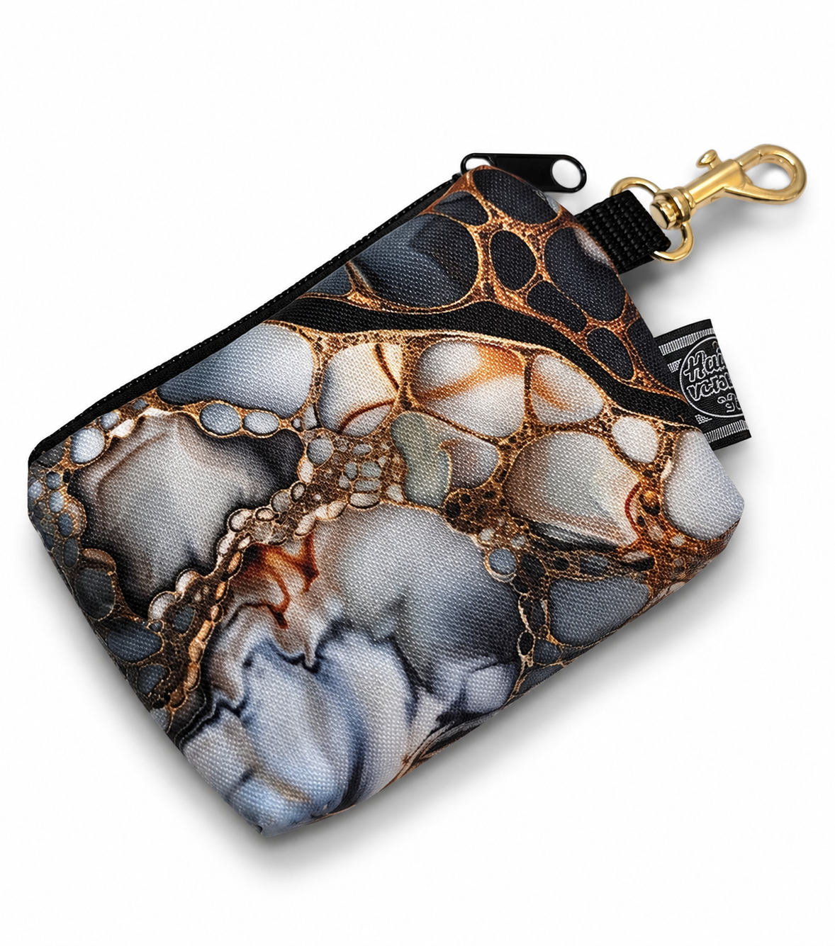 Sofortkauf | Taschenzwerg Abstrakt Liquid Art schwarz (Oxford - Gewebe)