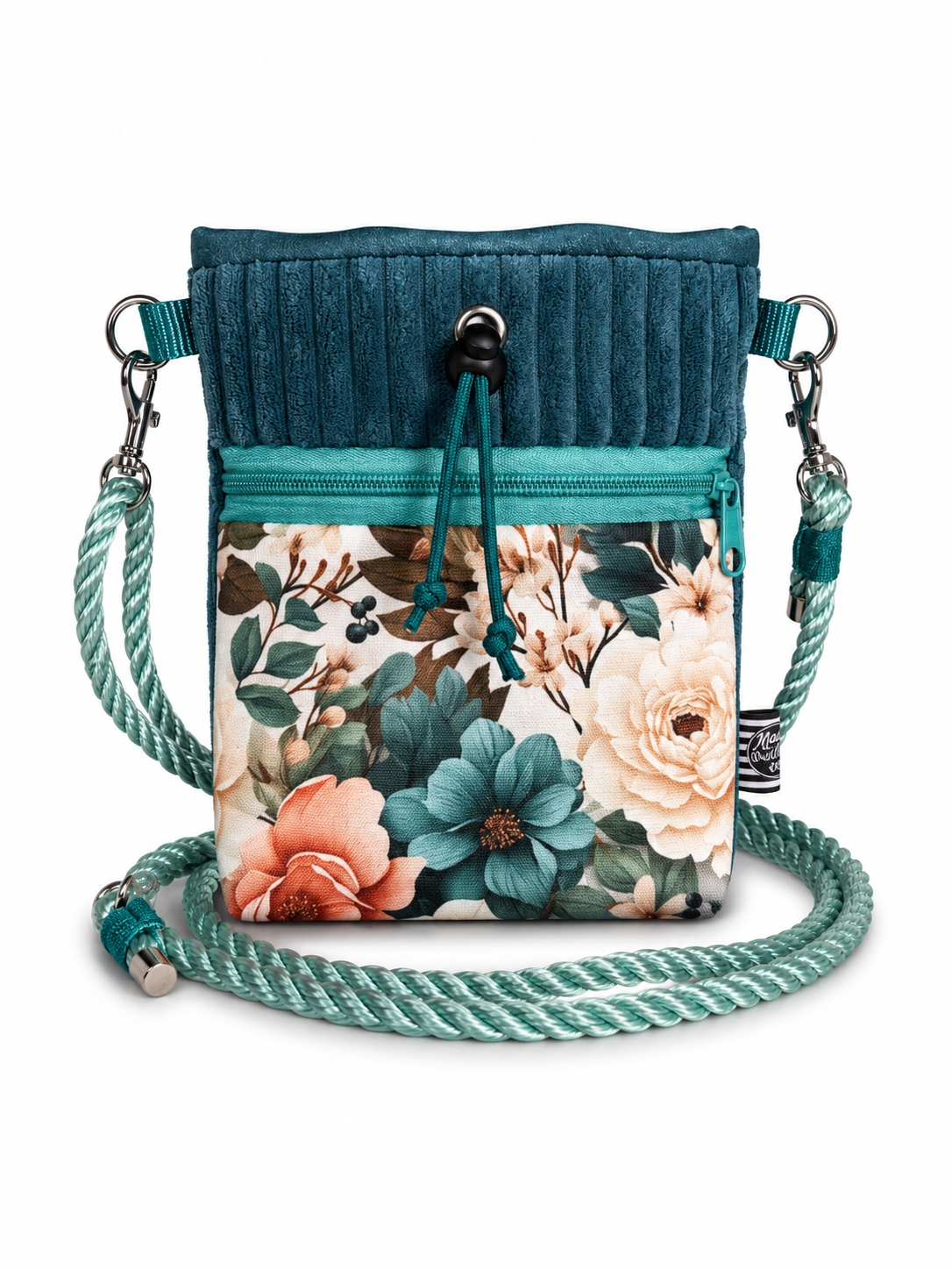 Sofortkauf | Futterbeutel zum Umhängen Vintage Blossom (Oxford Gewebe)