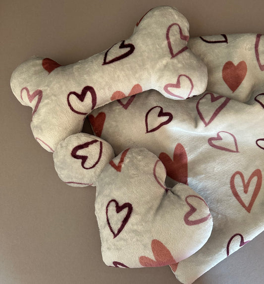 Fertig für dich: Kuschelkollektion Herzchen Grau - sofort verfügbar!