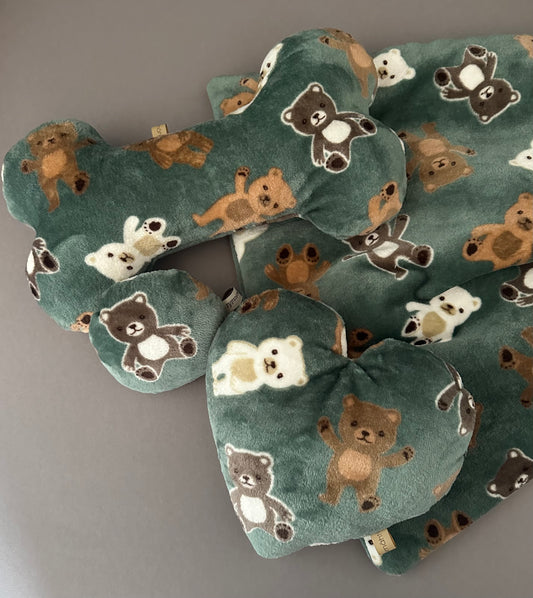 Fertig für dich: Kuschelkollektion Bärchen altgrün - sofort verfügbar!