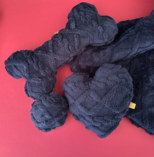 Fertig für dich: Kuschelkollektion Zopfmuster blau - sofort verfügbar!