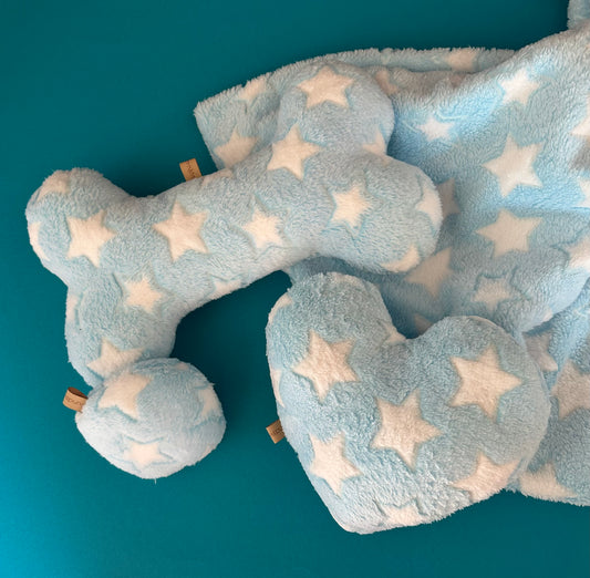 Fertig für dich: Kuschelkollektion Sterne hellblau - sofort verfügbar!