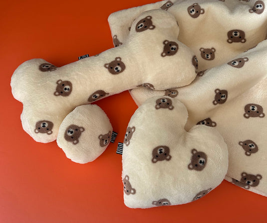 Fertig für dich: Kuschelkollektion Bärchenköpfe beige - sofort verfügbar!