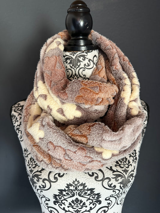 Sofortkauf | Loopschal Schneeflocke braun