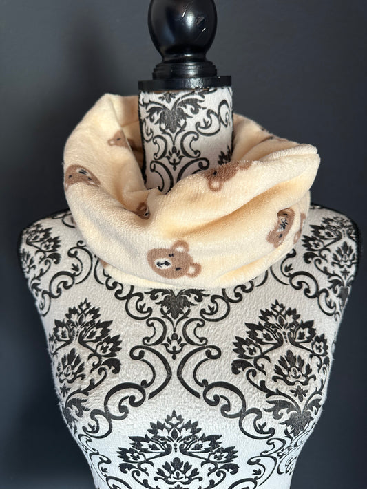 Sofortkauf | Halssocke Bärchenköpfe beige