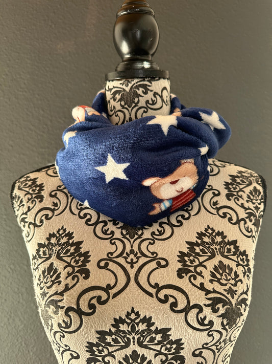 Sofortkauf | Halssocke Bärchen & Sterne blau