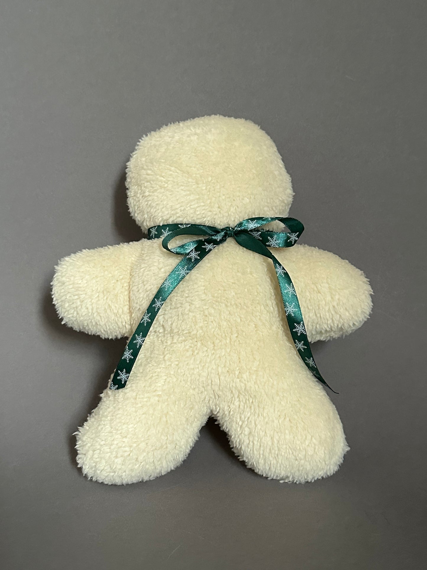 Sofortkauf | Lebkuchenmann Teddy beige (grüne Schleife)