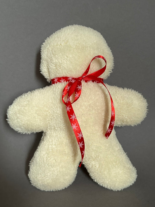 Sofortkauf | Lebkuchenmann Teddy beige (rote Schleife)