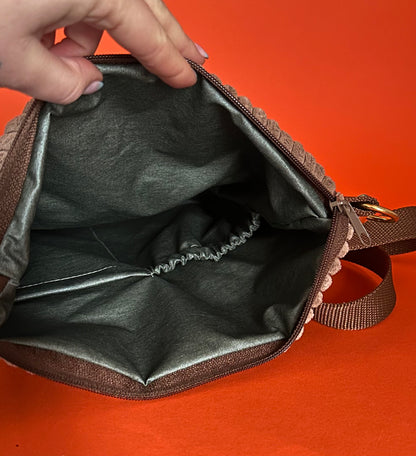 Sofortkauf | große Gassitasche Hirsch im Wald (goldene Beschläge)