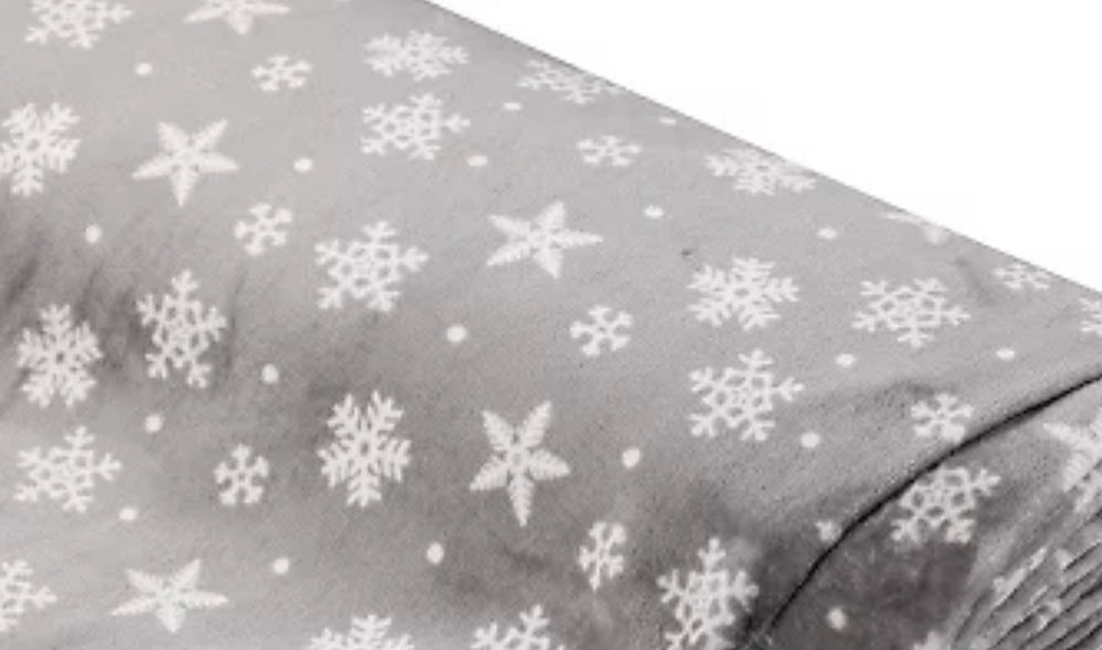 Vorbestellung | Kuschelkollektion Schneeflocke Grau (Lieferzeit bis zu 7 Tagen)