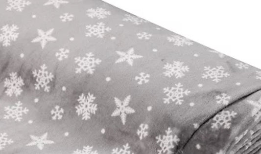 Vorbestellung | Kuschelkollektion Schneeflocke Grau (Lieferzeit bis zu 7 Tagen)