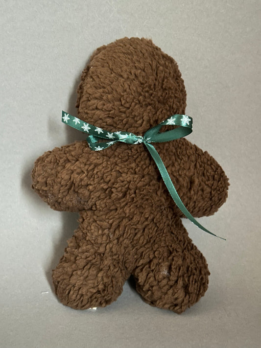 Sofortkauf | Lebkuchenmann Teddy dunkelbraun (grüne Schleife)