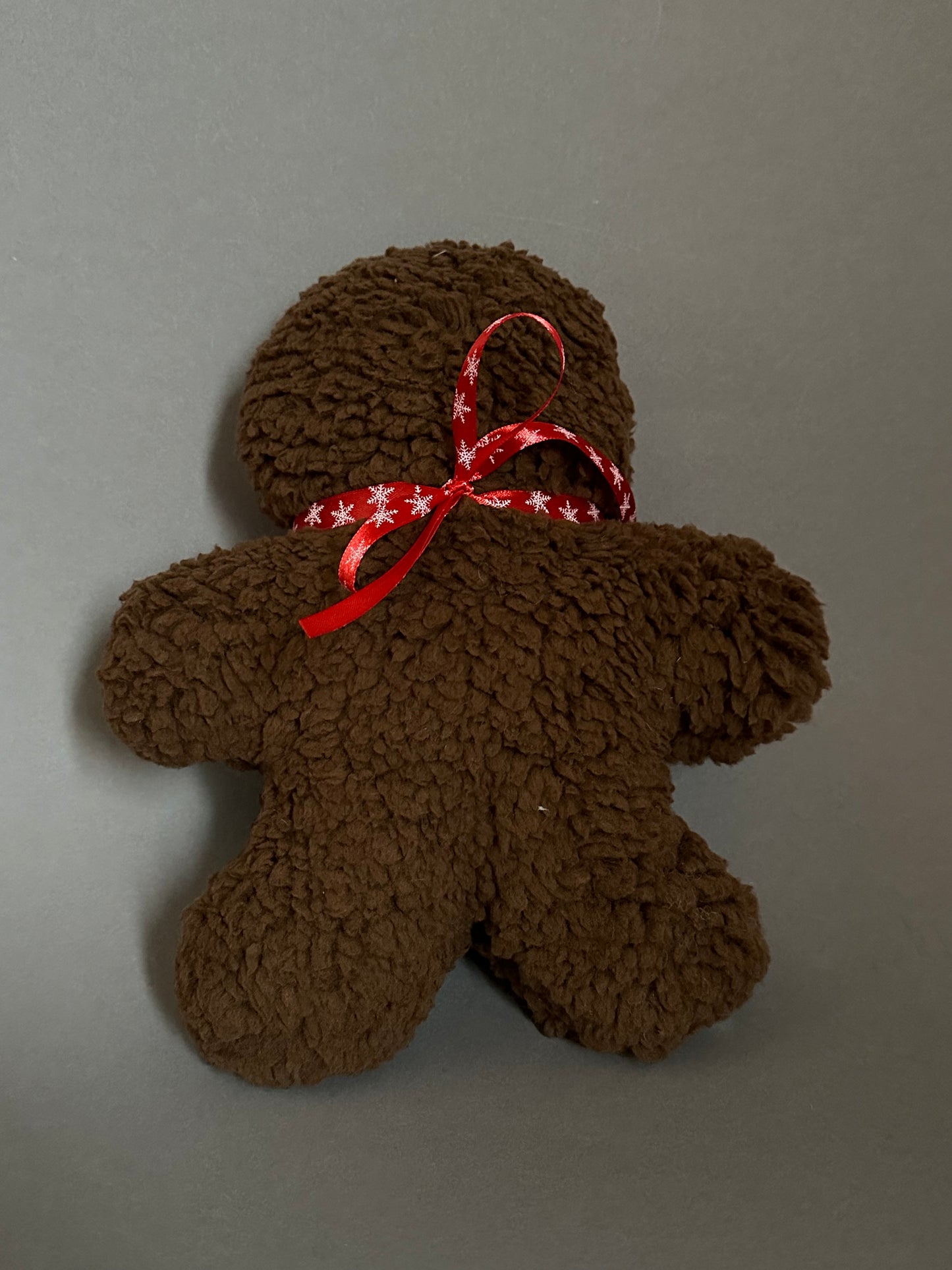 Sofortkauf | Lebkuchenmann Teddy dunkelbraun (rote Schleife)