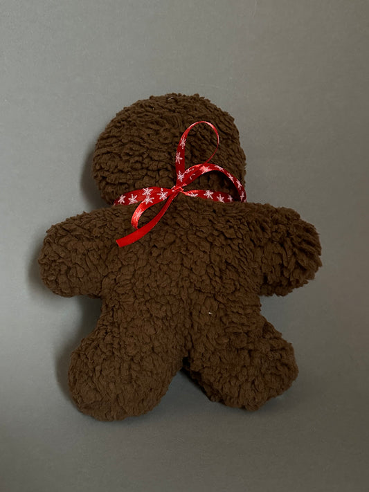 Sofortkauf | Lebkuchenmann Teddy dunkelbraun (rote Schleife)