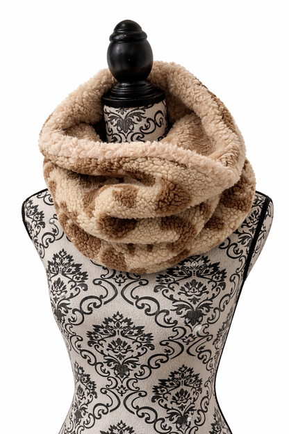 Sofortkauf | Halssocke Teddystoff Leo beige