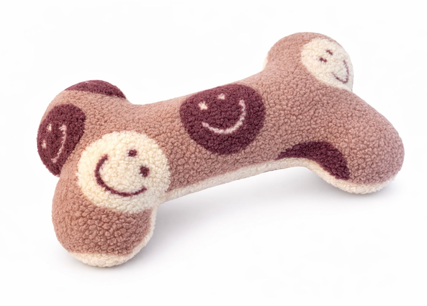 Kuschelkollektion Teddystoff Smiley altrosa