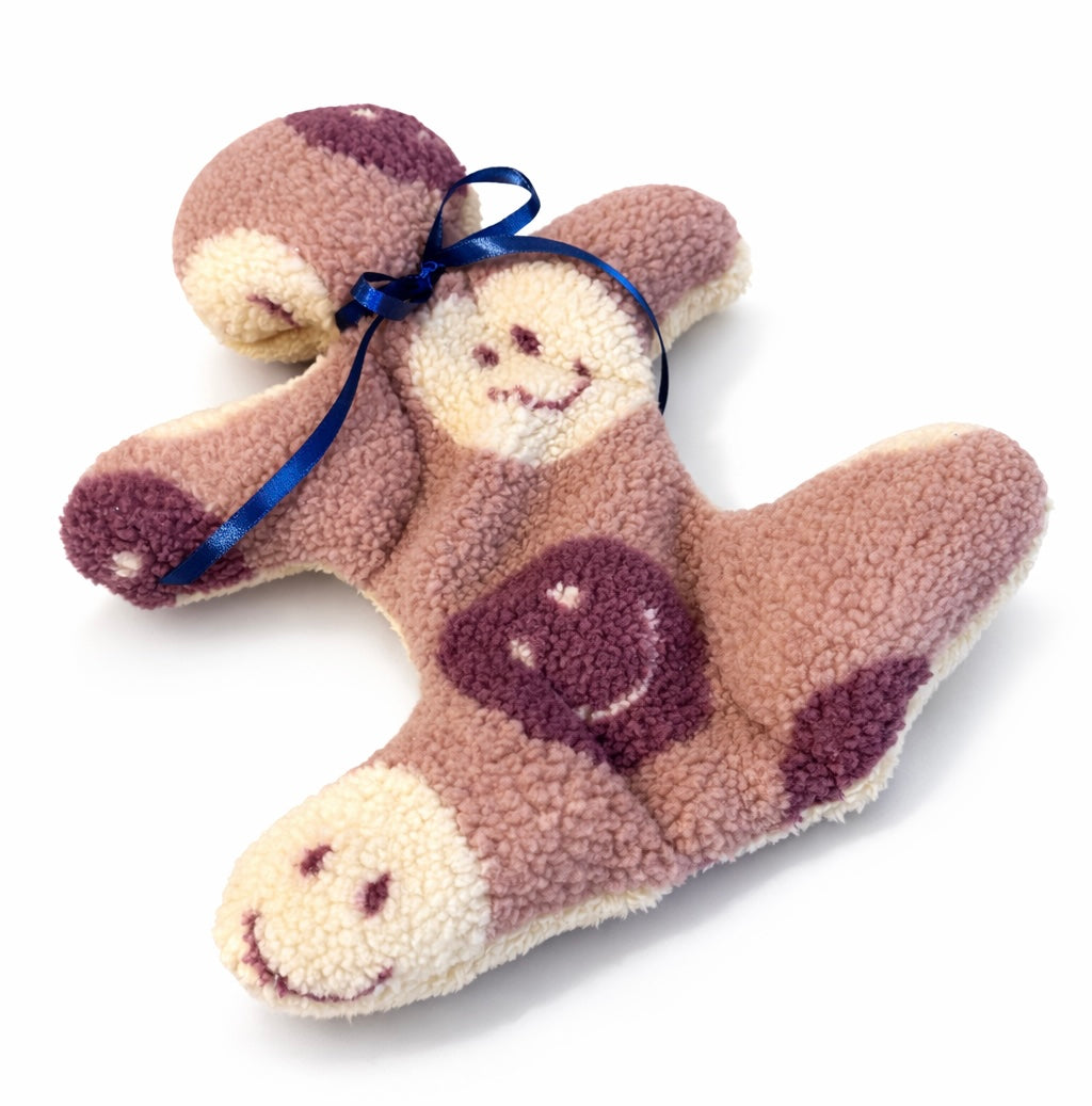 Kuschelkollektion Teddystoff Smiley altrosa