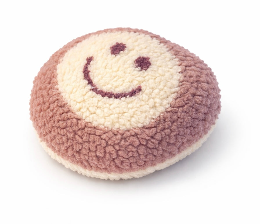 Kuschelkollektion Teddystoff Smiley altrosa