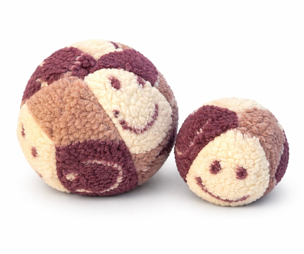 Kuschelkollektion Teddystoff Smiley altrosa