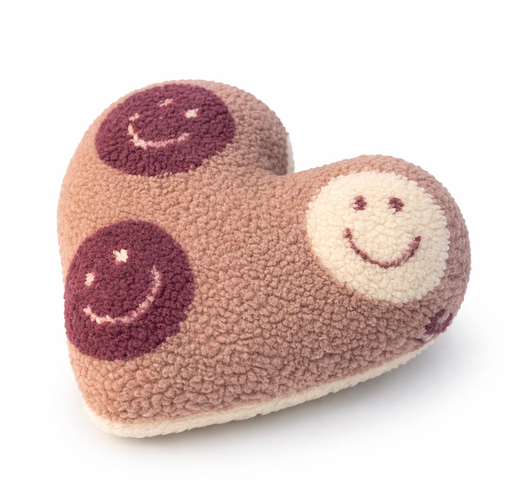 Kuschelkollektion Teddystoff Smiley altrosa