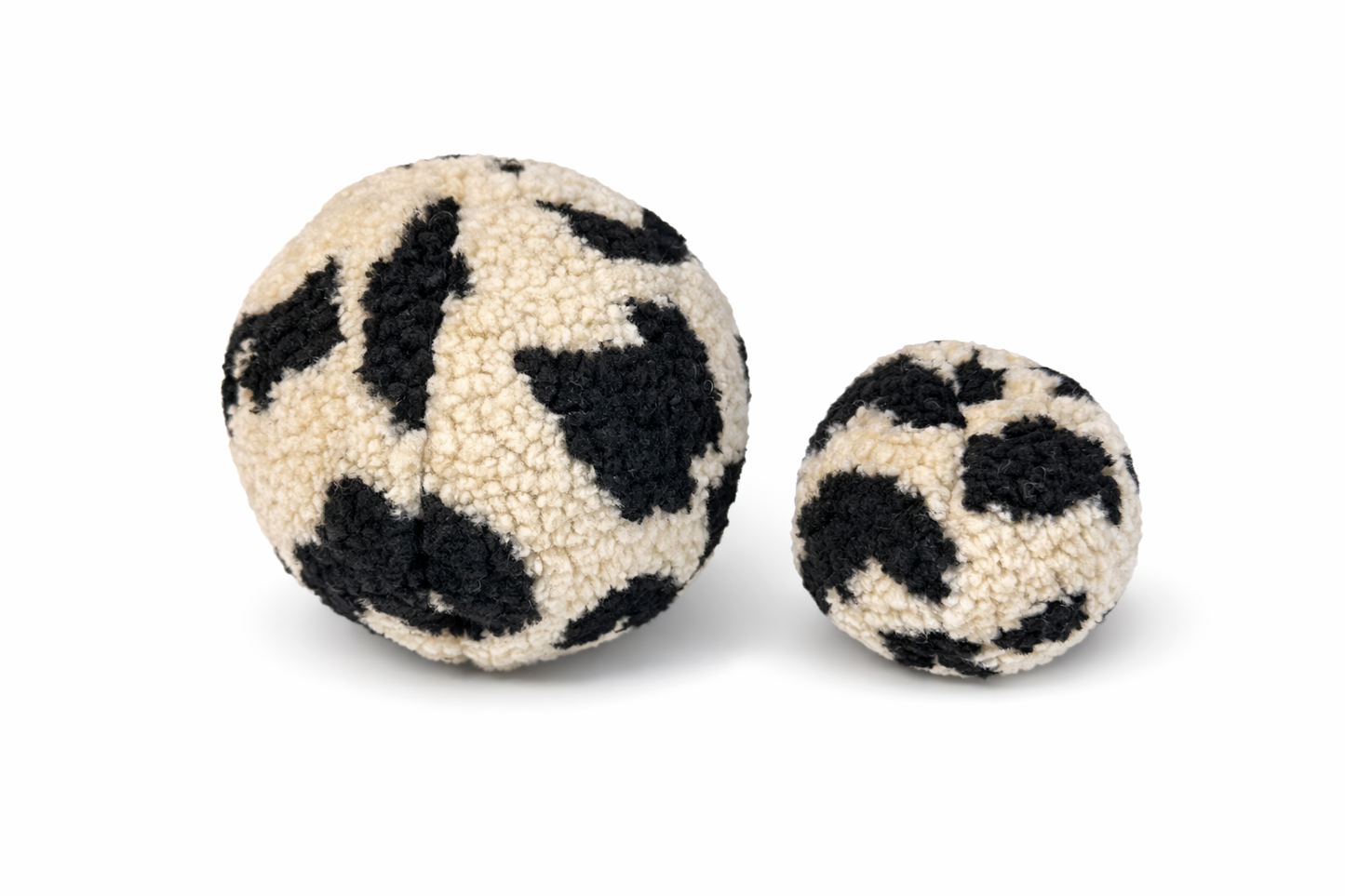 Kuschelkollektion Teddystoff Leo Beige / Schwarz