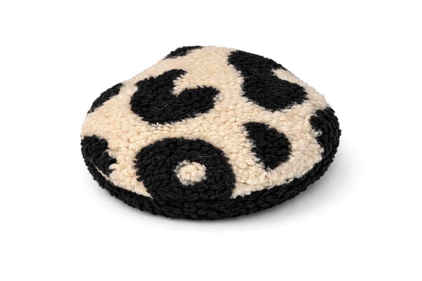 Kuschelkollektion Teddystoff Leo Beige / Schwarz
