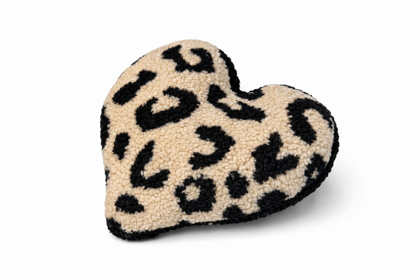 Kuschelkollektion Teddystoff Leo Beige / Schwarz