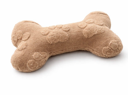 Kuschelkollektion Wellnessfleece Pfoten taupe