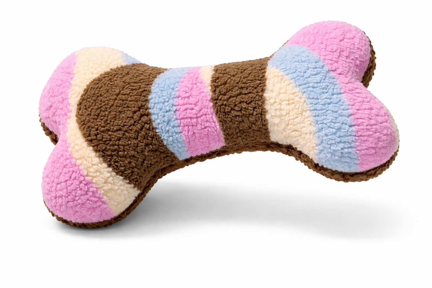 Kuschelkollektion Teddystoff Abstrakt hellblau / braun