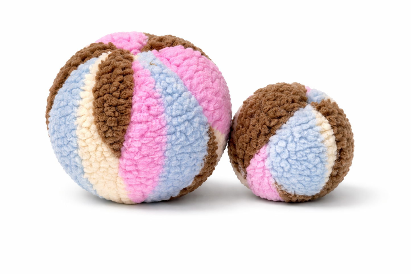 Kuschelkollektion Teddystoff Abstrakt hellblau / braun