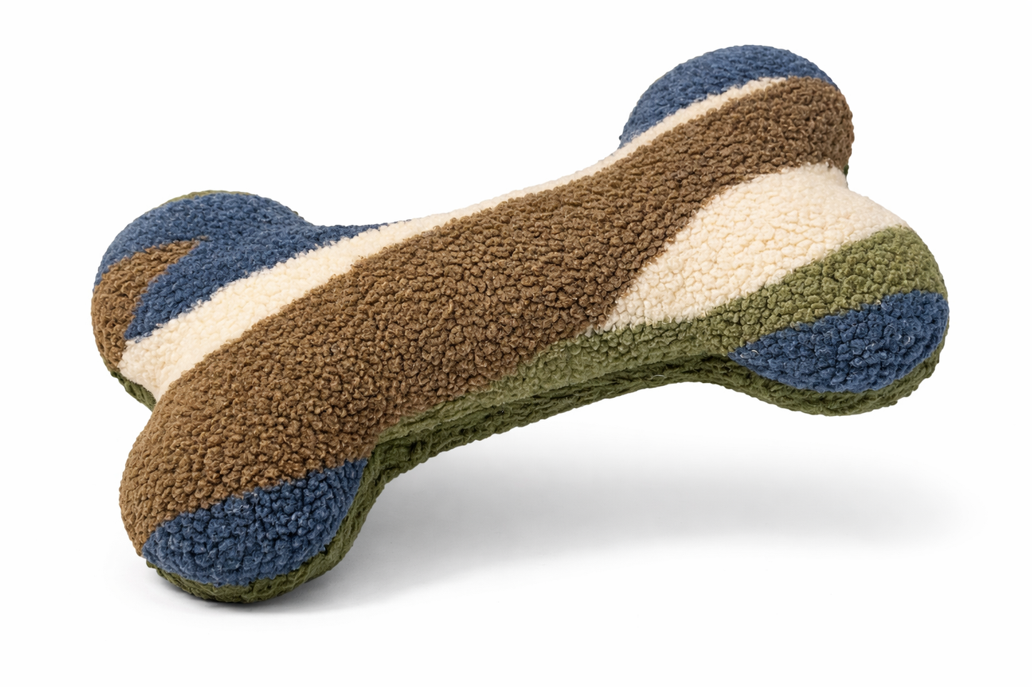 Kuschelkollektion Teddystoff Abstrakt oliv / braun