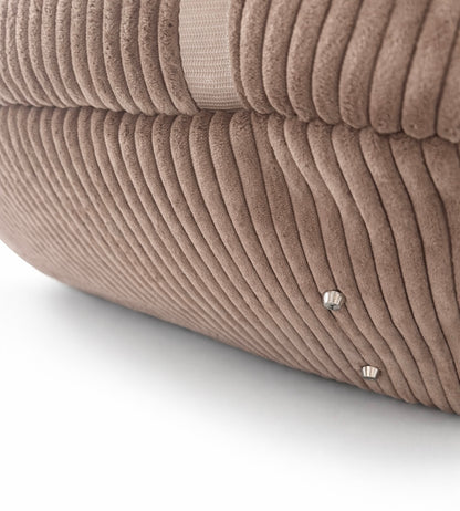 Sofortkauf | Hundetasche Cord braun mit Fellimitat beige