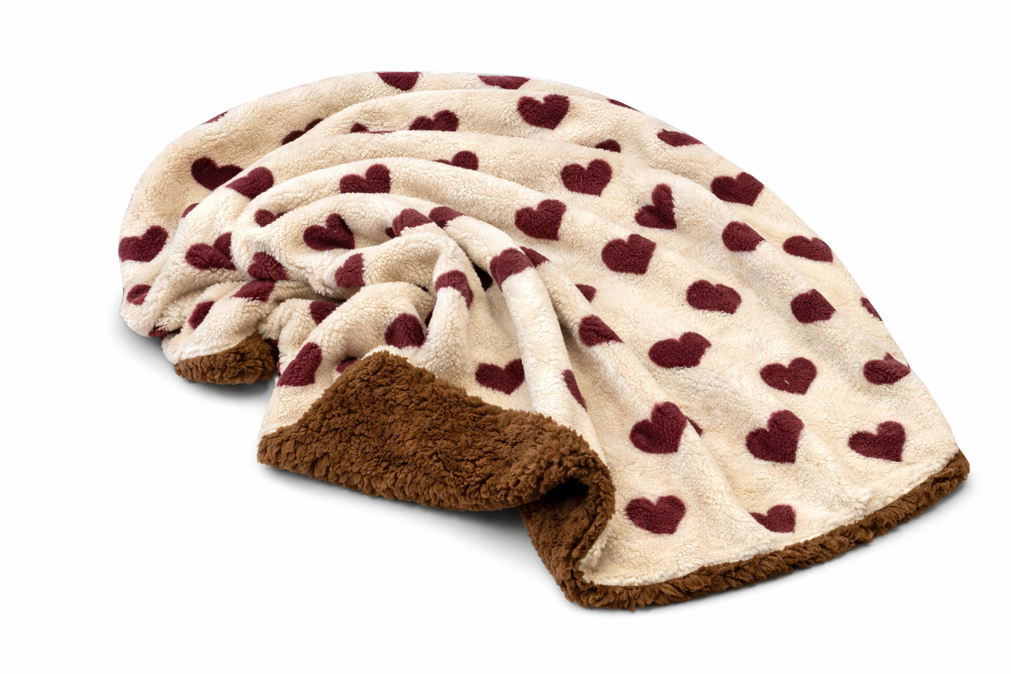 Kuschelkollektion Teddystoff Herzchen