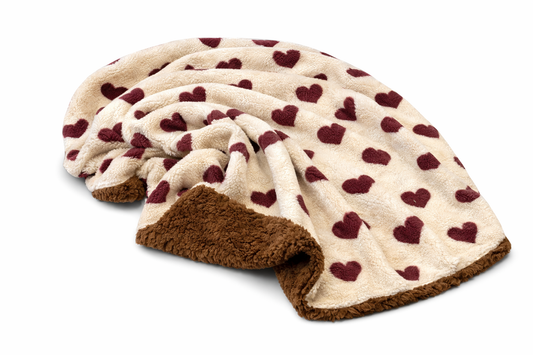 Kuschelkollektion Teddystoff Herzchen