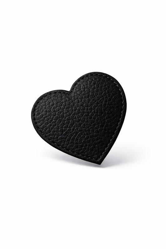 Sofortkauf | Herz für die Objektsuche Kunstleder Schwarz