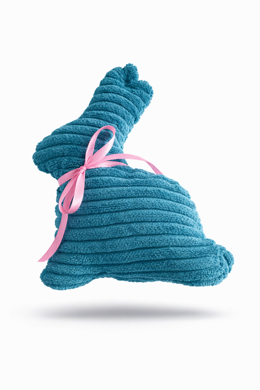 Lieblingshase Lotti Cord Petrol (rosa Schleife)