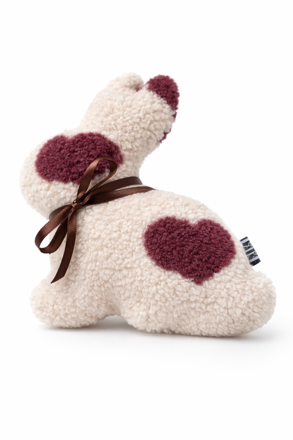 Lieblingshase Lotti Teddy Herzchen beere (braune Schleife)