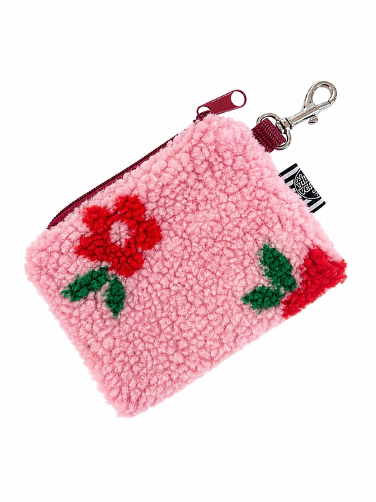 Sofortkauf | Taschenzwerg Teddyplüsch Blümchen rosa