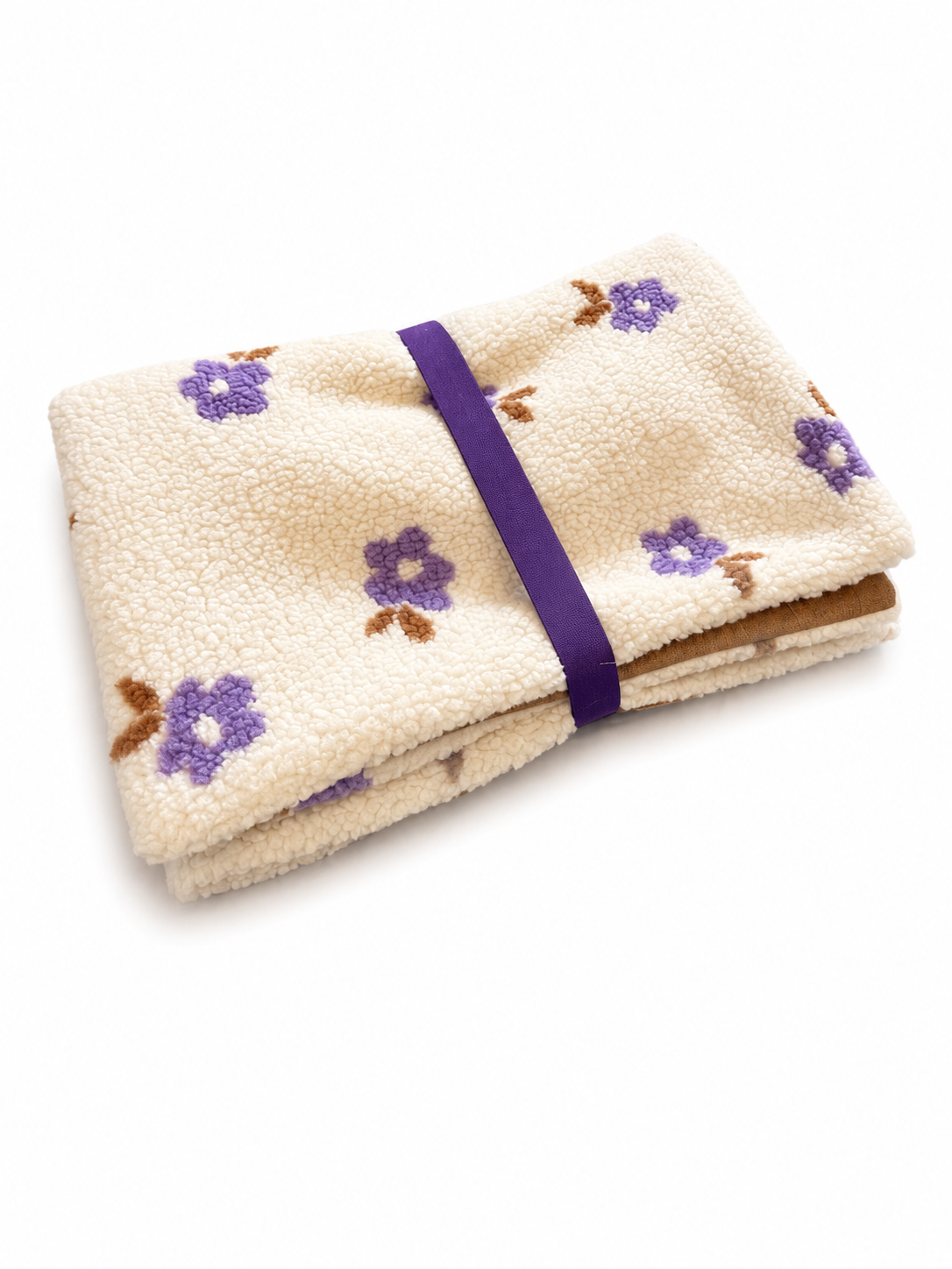 Sofortkauf | Lieblingsplatz to go Teddy Blümchen Beige mit hellbraun