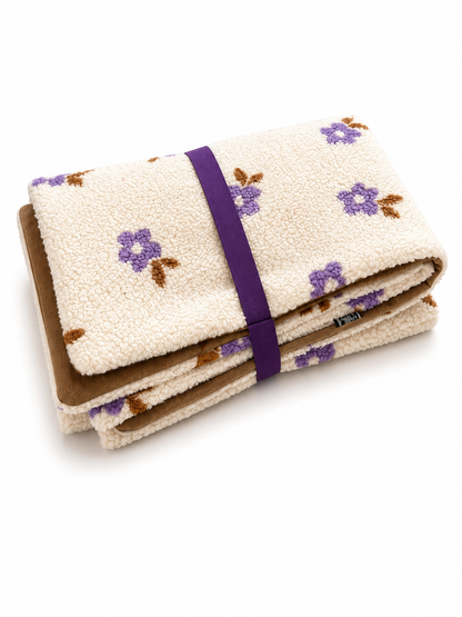 Sofortkauf | Lieblingsplatz to go Teddy Blümchen Beige mit hellbraun