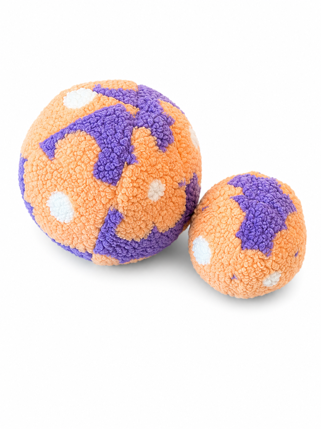 Kuschelkollektion Teddystoff Blumen orange