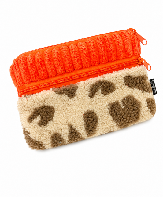 Sofortkauf | Aufbewahrungstasche Teddy Leo beige mit orange